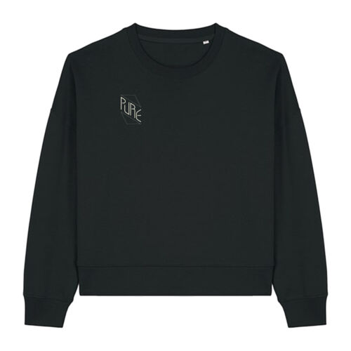 Sweater crop - opdruk natuur (ITEM MET KERSTKORTING!) Thumbnail